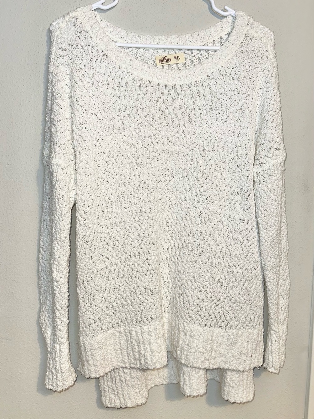Hollister Off White Knit Sweater